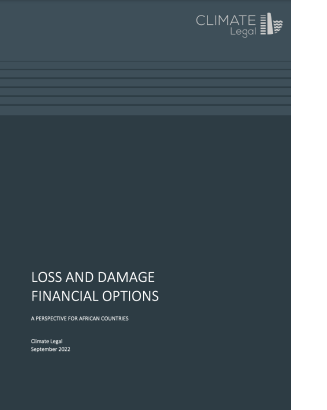 Climate Change Law and Governance